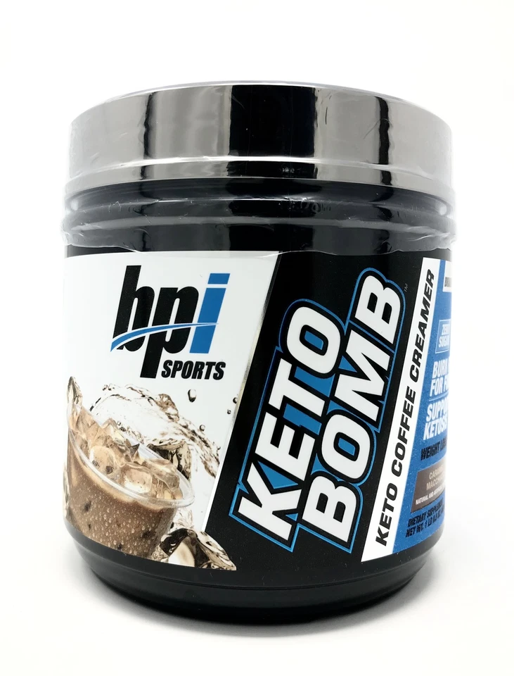BPI Sports Keto Bomb Ketogenic Creamer 18 Serv 1lb 468 Grams Caramel Macchiato