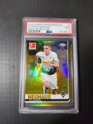 2019-20 Topps Chrome Bundesliga Florian Neuhaus Gold /50 PSA 9 - Imagem 1 de 3