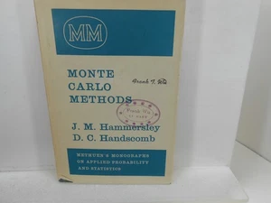 MONTE CARLO METHODS Hammersley & Handscomb Mathematics BOOK - Imagen 1 de 2