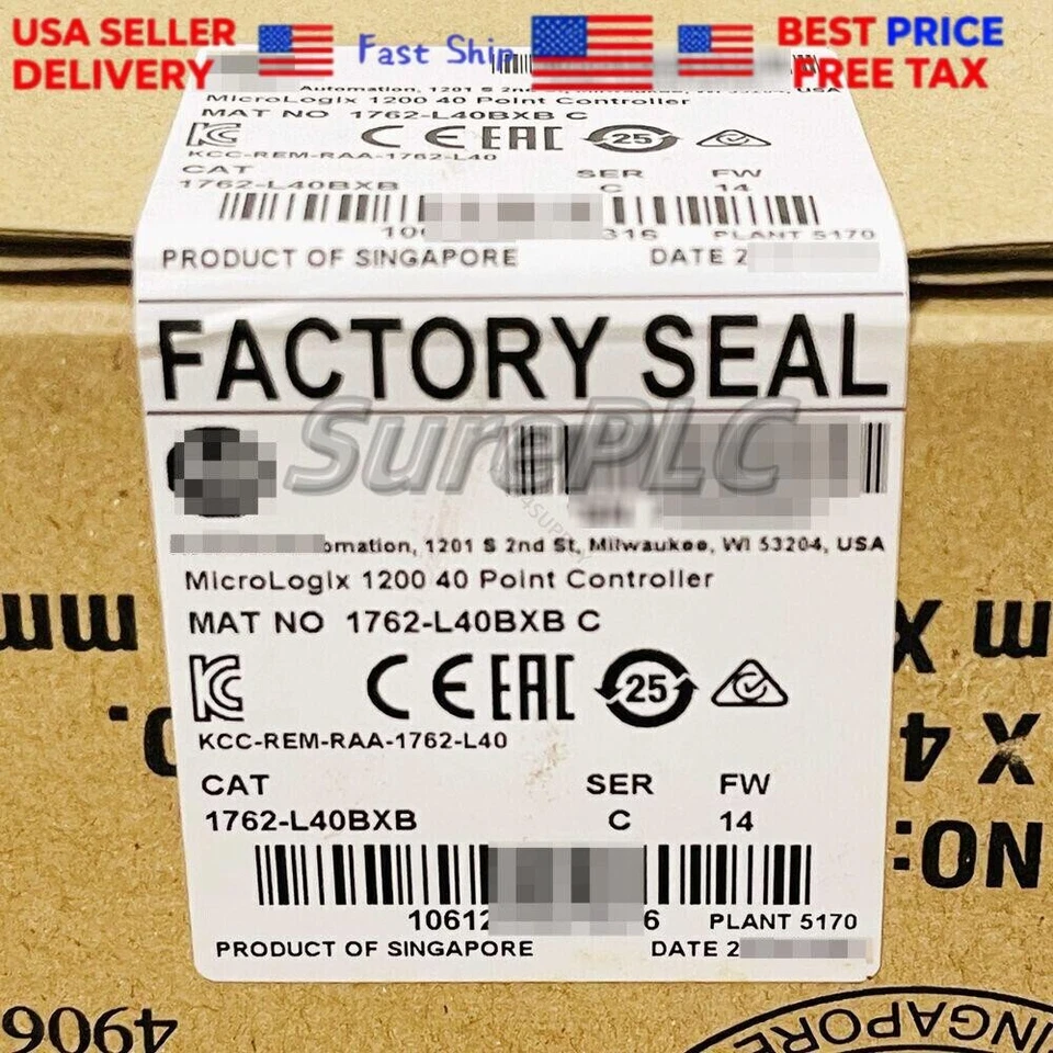 1762-L40BXB AB MicroLogix 1200 40 Point Controller Fast Shipping 1762L40BXB GQ - Image 1 of 1