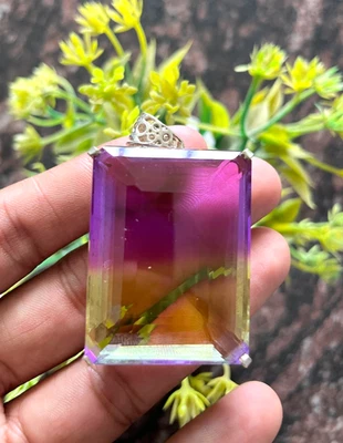 179Ct + Natural Tourmaline Pendant Multi-Color 925 Solid Silver Pendant Gemstone - Image 1 of 4