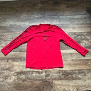 Manchester United Adidas Long Sleeve Embroidered T-Shirt - Picture 1 of 6