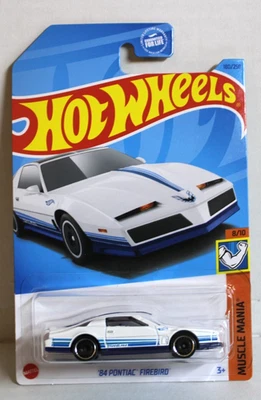 Pontiac Firebird #180/250 blanco Hot Wheels 2023 Muscle Mania 8/10 '84 - nuevo Foto 1 de 2