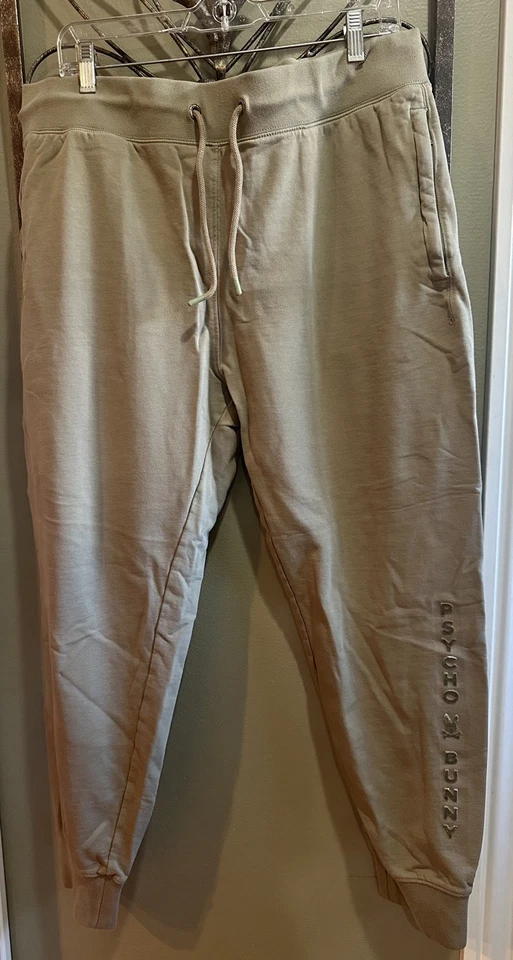Pantalones deportivos de felpa francesa Psycho Bunny Royce de algodón para hombre XL tostado Foto 1 de 4
