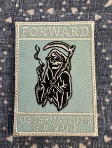 FORWARD OBSERVATIONS GROUP 2x4 Embroidered Morale Patch Hook Backing Brand New - Picture 1 of 4