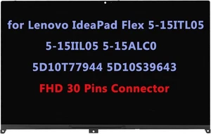 LED LCD Touch Screen for Lenovo IdeaPad Flex 5-15IIL05 5D10S39643 Assembly FHD - Bild 1 von 5