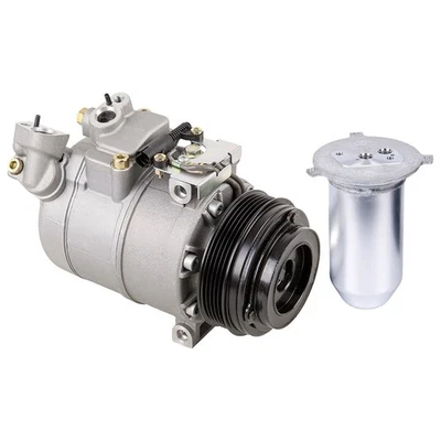For BMW 540i 1998 AC Compressor w/ A/C Drier GAP - Image 1 of 3