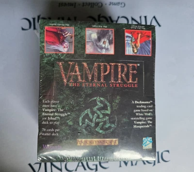 1995 FACTORY SEALED Vampire The Eternal Struggle Starter Deck Box ~ WOTC - Image 1 of 4
