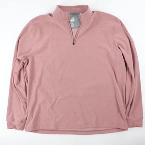 JOHNNIE-O $98 FLEX PERFORMANCE 1/4 ZIP PULLOVER IN ROSE SZ XL XLARGE GOLFING - Picture 1 of 6