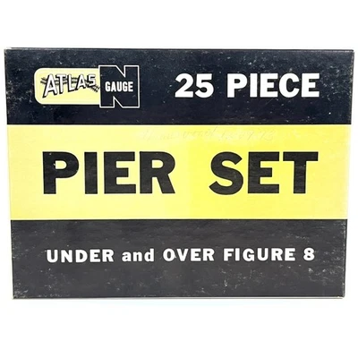 Atlas 2541-250 Under Over Figure Eight 25 pc Track Pier Set N Gauge - Image 1 of 4