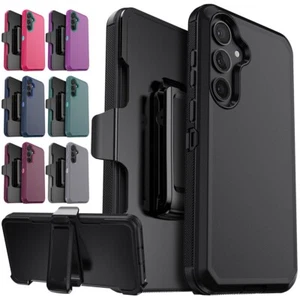 Custodia telefono rigida antiurto per Samsung Galaxy S24 FE 5G supporto clip da cintura - Foto 1 di 54