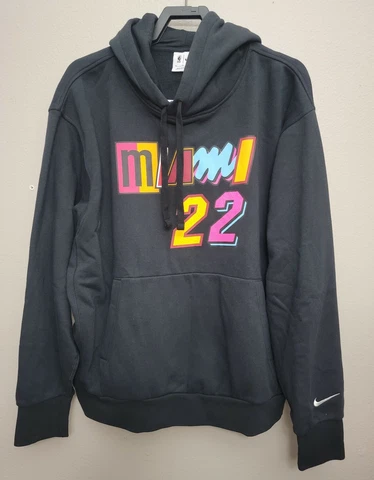 Nike Miami Heat Jimmy Butler City Edition Hoodie Sweater Size XL DB2284 010 New Cover