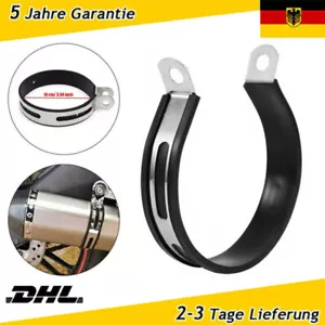 Universal Metall Motorrad Auspuffschelle Auspuffrohr-Schalldämpferhalter 100mm - Bild 1 von 12