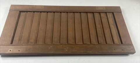 Vintage Architectural Salvage Folding Wood Window Shutter panel Cover