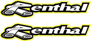 2 RENTHAL CHAIN WHEELS FORK SWINGARM STICKERS tool box dirtbike MX Decals - Picture 1 of 1