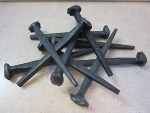 New Tremont 3" Black Oxide Square-Cut Decorative Wrought Heads, 28 Nails - Picture 1 of 2