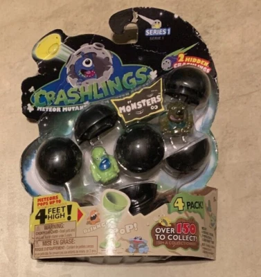 CRASHLINGS Serie 1 Dinos 4 Figuras en Embalaje Minorista NUEVO Sellado de Fábrica Foto 1 de 2