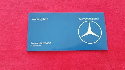 Original Mercedes Serviceheft mit Benzinmotor Typ W123 Typ W116 Typ W107 Neu !!! - Bild 1 von 4