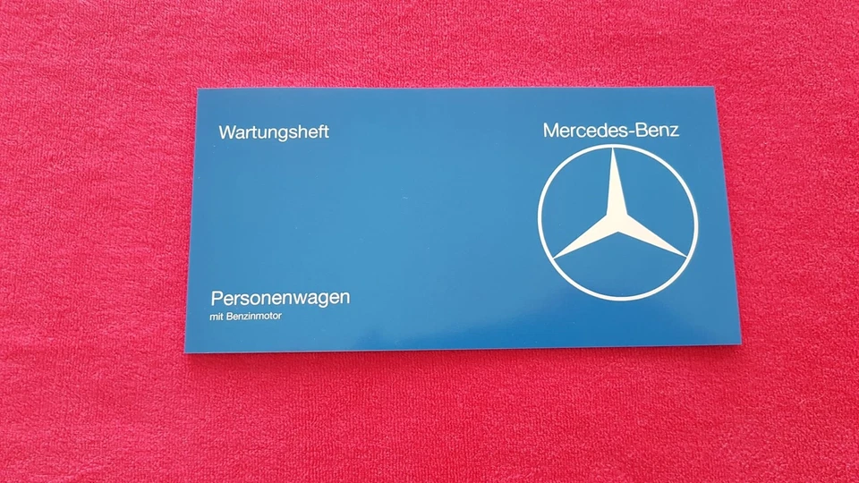Cuaderno de servicio original Mercedes con motor de gasolina tipo W123 tipo W116 tipo W107 ¡Nuevo!!! - Imagen 1 de 4