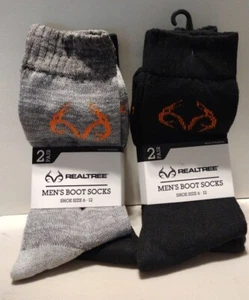 Realtree Stiefelsocken für Herren - 4 Paar - Winter/Arbeit - Schuhgröße 6 - 12 neue Etiketten - Bild 1 von 2