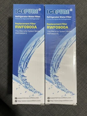 Icepure RWF0900A Replacement Water Filter - 2 pack New Sealed - Image 1 of 4