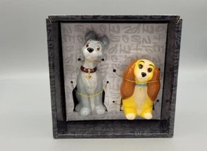 New Disney Lady and The Tramp Dog Kitchen Ceramic Salt Pepper Shakers - Picture 1 of 7
