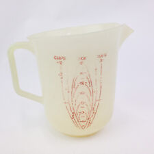 Vtg Tupperware 134 Measuring 2 Cup Pitcher Raised Red Lettering Made in USA