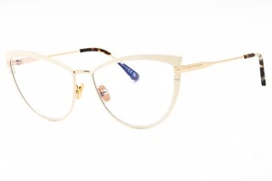 TOM FORD TF5877B-025-56 Eyeglasses Size 56mm 15mm 140mm ivorygold Women - Picture 1 of 5