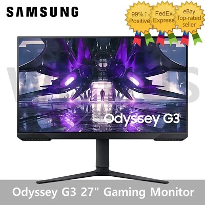 SAMSUNG Odyssey G3 S27AG320 27" Gaming Monitor 165Hz 3000:1 1ms VA - Image 1 of 4
