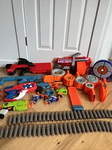 21 Pc Nerf Gun Lot Megalodon Roblox Dinosquad Clips Belt N-Strike Target - Picture 1 of 17