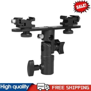 Hot Shoe Speedlight Stand with 2 Cold Shoe Mount for Canon Nikon DSLR Camera #g - Picture 1 of 9