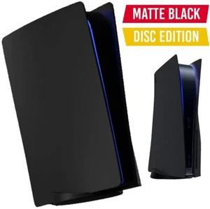 PlayStation 5 PS5 Frontplatten Disc Edition schwarze Hülle Cover UK - Bild 1 von 5