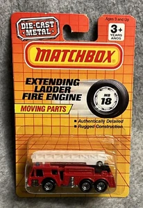 1990 Matchbox Extending Ladder Fire Engine MB18 - Picture 1 of 6