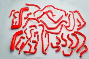 Red Silicone coolant Hose For Subaru Legacy BP5/BL5 EJ20/EJ25 2003-2009 2006 - Picture 1 of 7