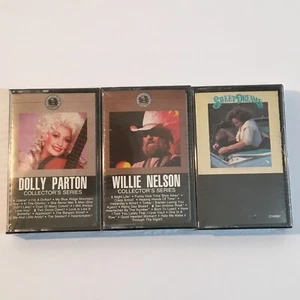 Cassette Lot Dolly Parton Willie Nelson BONUS Patsy Cline Sweet Dreams Movie - Picture 1 of 8
