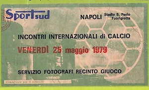 C2541- Vecchio BIGLIETTO PARTITA CALCIO 1979 AVELLINO NAPOLI BAYEM MANCHESTER - Bild 1 von 1