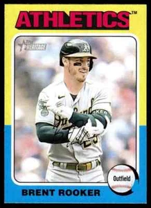 2024 Topps Heritage Brent Rooker #145 Oakland Athletics - Picture 1 of 1