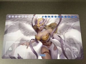 DTCG Duel Playmat Digimon Angewomon Anime Trading Card Game Mat Pad & Card Zones - Picture 1 of 6