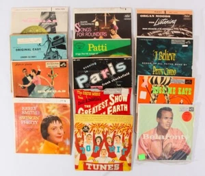 1940s & 1950s Music, Lot of 13 w Picture Sleeves, 7" EP, All VG or Better - Picture 1 of 6
