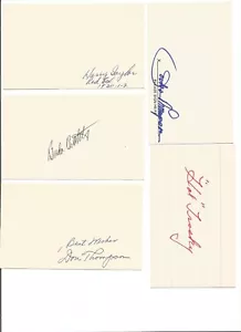 Harry Taylor signed 3x5 index card 1946 Brooklyn Dodgers baseball - Picture 1 of 1