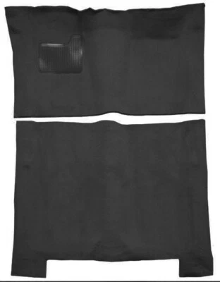 ¡Nuevo! Juego de alfombras Chevrolet Impala 1971-1973 negras moldeadas con respaldo y talón Foto 1 de 4