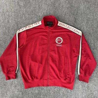 Vintage Y2K FUBU Jacket Mens XL Red Track Suit Hip Hop The Collection Warm Up - Image 1 of 4