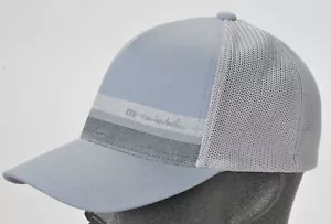Travis Mathew Far Far Away Flex Hat Cap Golf Mesh Back Adult S-M Light Blue - Picture 1 of 8