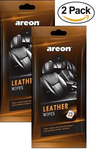 AREON Car Wipes For Leather - Great for Leather Furniture & Car Interiors 2 x 25 - Picture 1 of 1