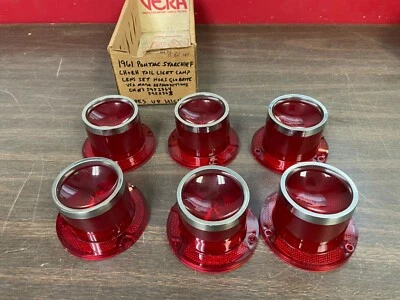 Pontiac Star Chief 1961 luz trasera izquierda y derecha lámpara lentes conjunto de 6 323 Foto 1 de 4