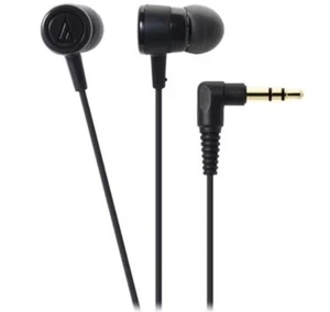 Auriculares con cable audio-technica tipo canal 3,5 mm estéreo mini enchufe negros - Imagen 1 de 1