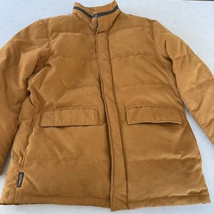 Rainforest Signature Heritage Down Filled Parka Mens Sz M Coat Barn Jacket Camel - Picture 1 of 12