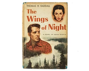 The WINGS OF NIGHT ~ A Novel of Nova Scotia by Thomas H. Raddall - 1956 VINTAGE - Imagen 1 de 6