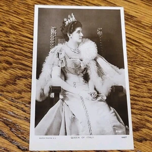 Foto postal real real real de la reina de Italia de Elena Montenegro - Imagen 1 de 2