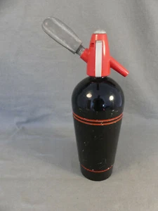 Sifón doméstico soda sifón chorro de agua vintage rojo/negro años 60 nº2 - Imagen 1 de 7